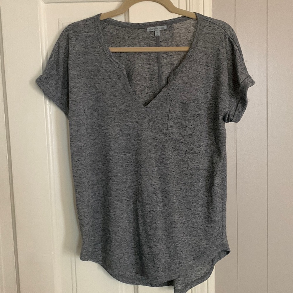 Relaxed tee, gray, size Md.